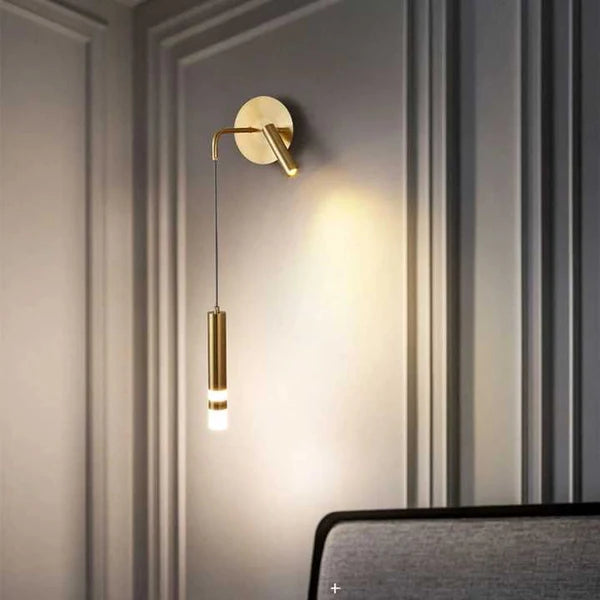 BEDSIDE WALL LIGHT WITH SPOT LIGHT
