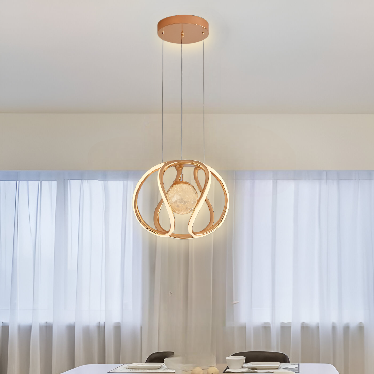 GOLDEN HANGING PENDANT LIGHT