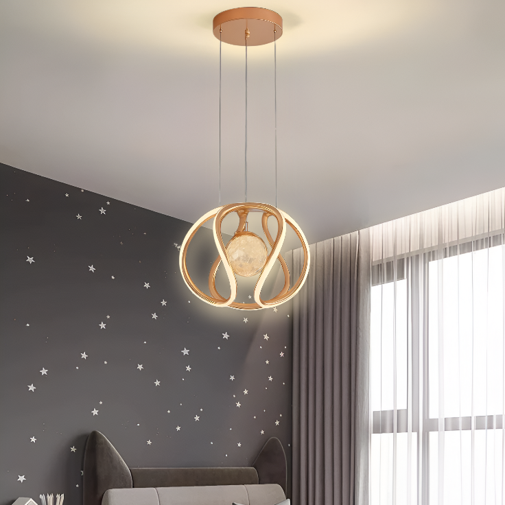 GOLDEN HANGING PENDANT LIGHT