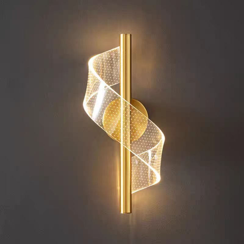 GOLD SWIRL WALL LIGHT