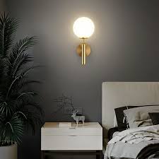 MODERN GLASS BALL WALL LAMP