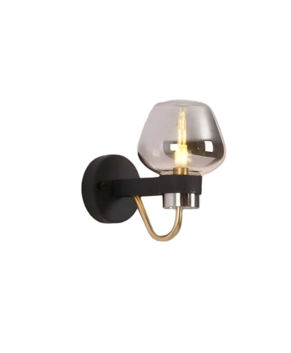 BLACK DOME WALL LAMP