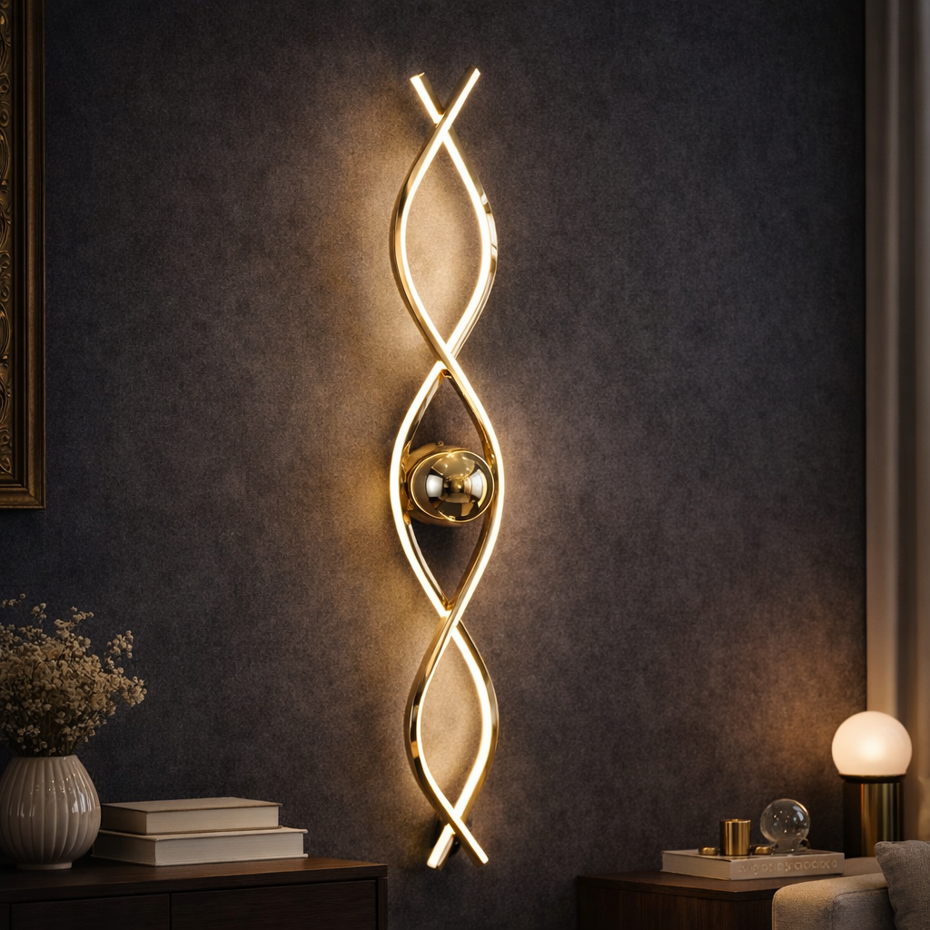 MINIMALIST WAVE WALL SCONCE - WALL LIGHT