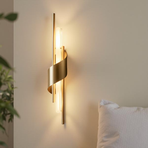 GOLDEN TWIST GLOW WALL LIGHT