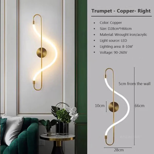 ARTISTIC MODERN WALL LIGHT