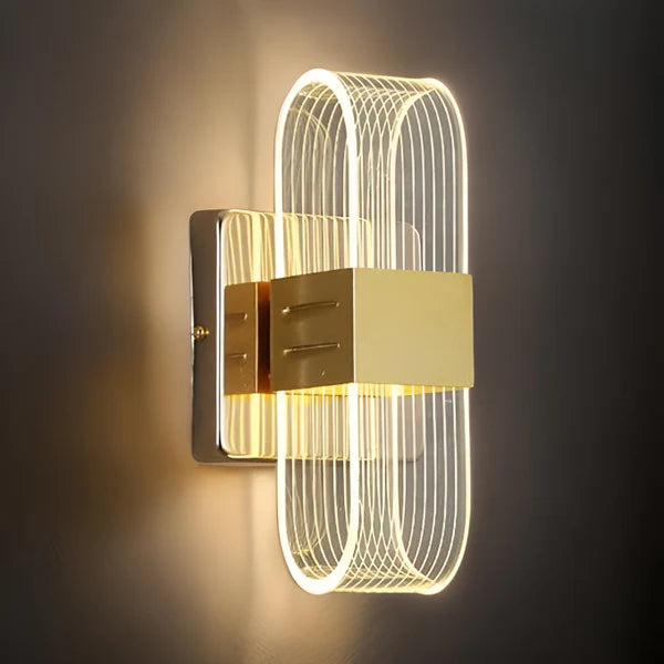 CLEAR GOLD WALL LIGHT