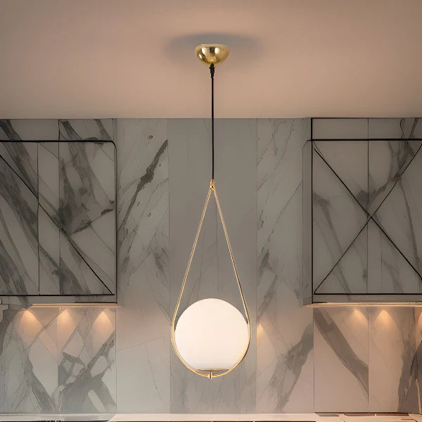 BRASS ORBIT HANGING LIGHT