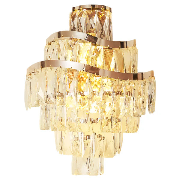 LUXERY GOLD CRYSTAL WALL LIGHT