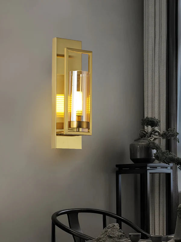 STYLISH LONG GLASS WALL LIGHT