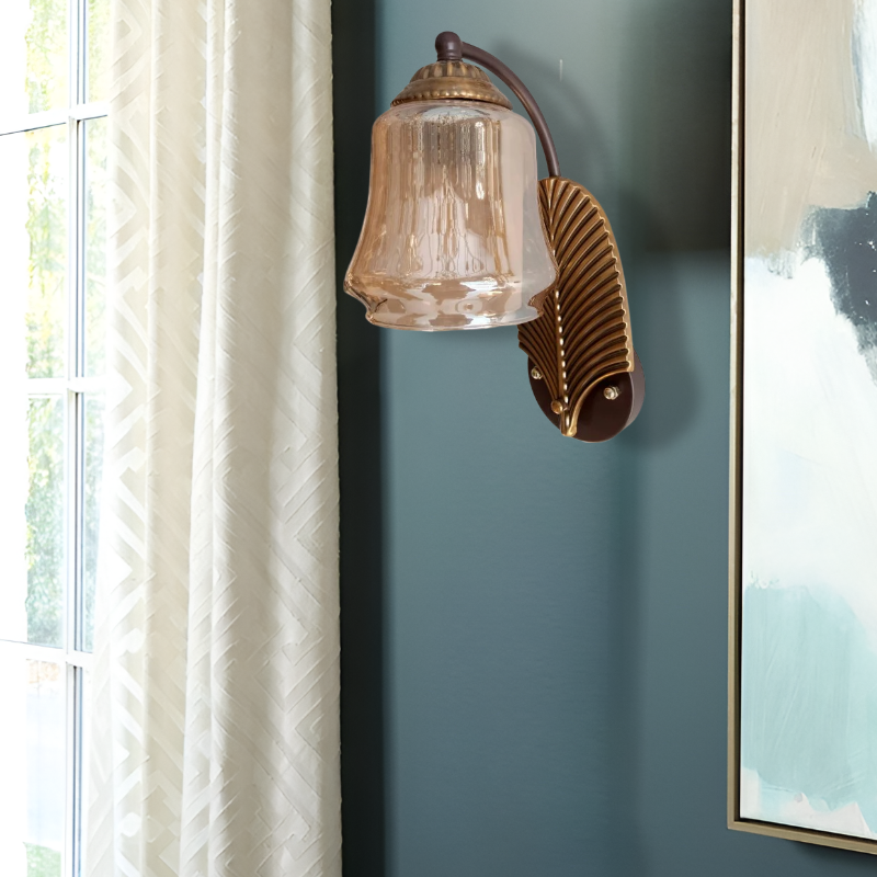 VINTAGE LEAF STYLE WALL LIGHT