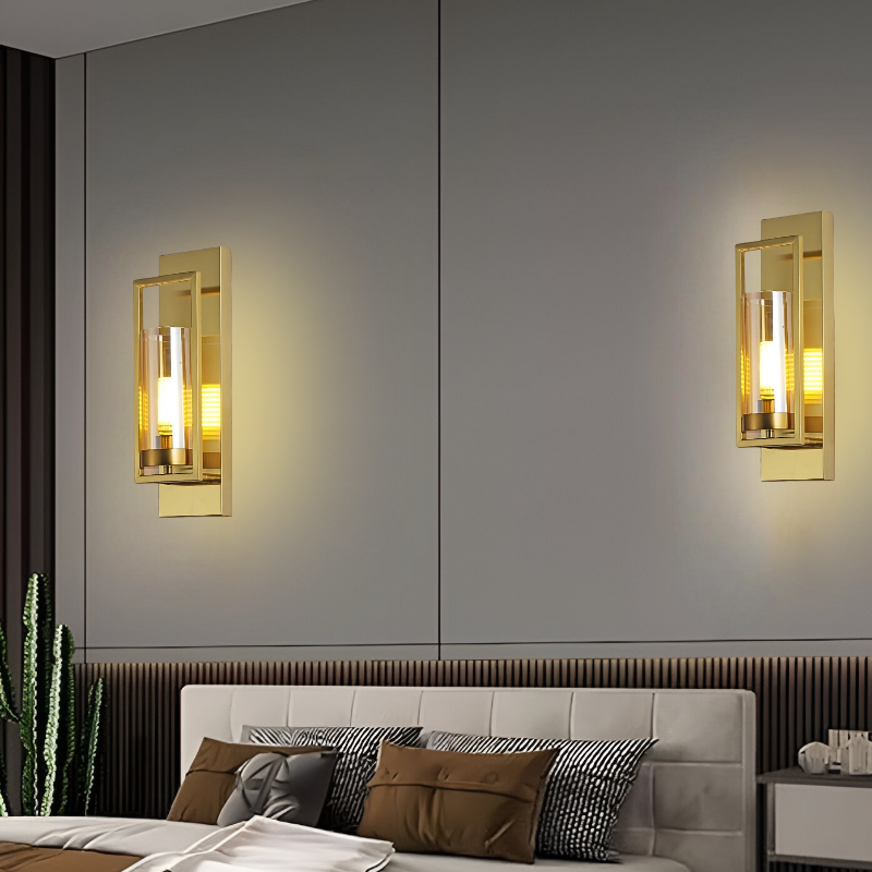 STYLISH LONG GLASS WALL LIGHT