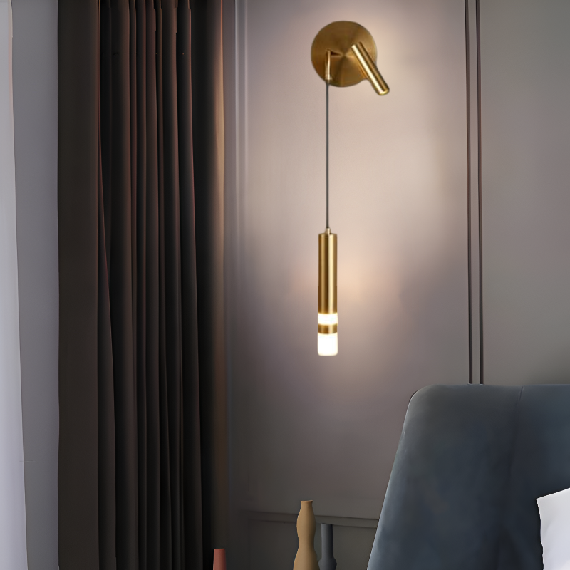 BEDSIDE WALL LIGHT WITH SPOT LIGHT