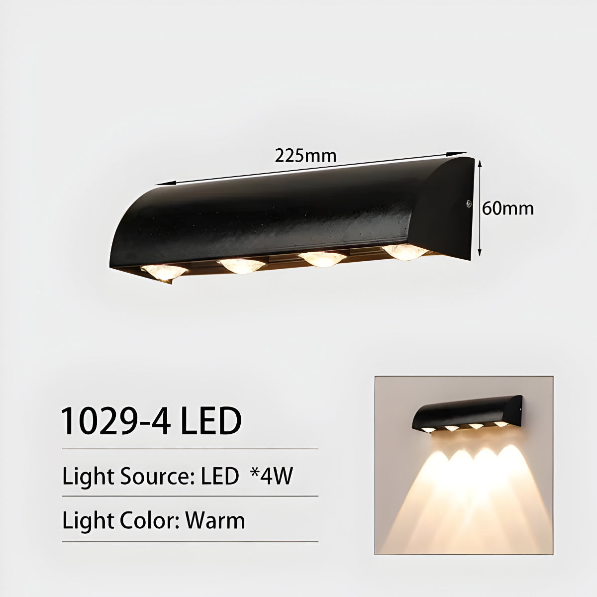 WATERPROOF OUTDOOR WALL LAMP
