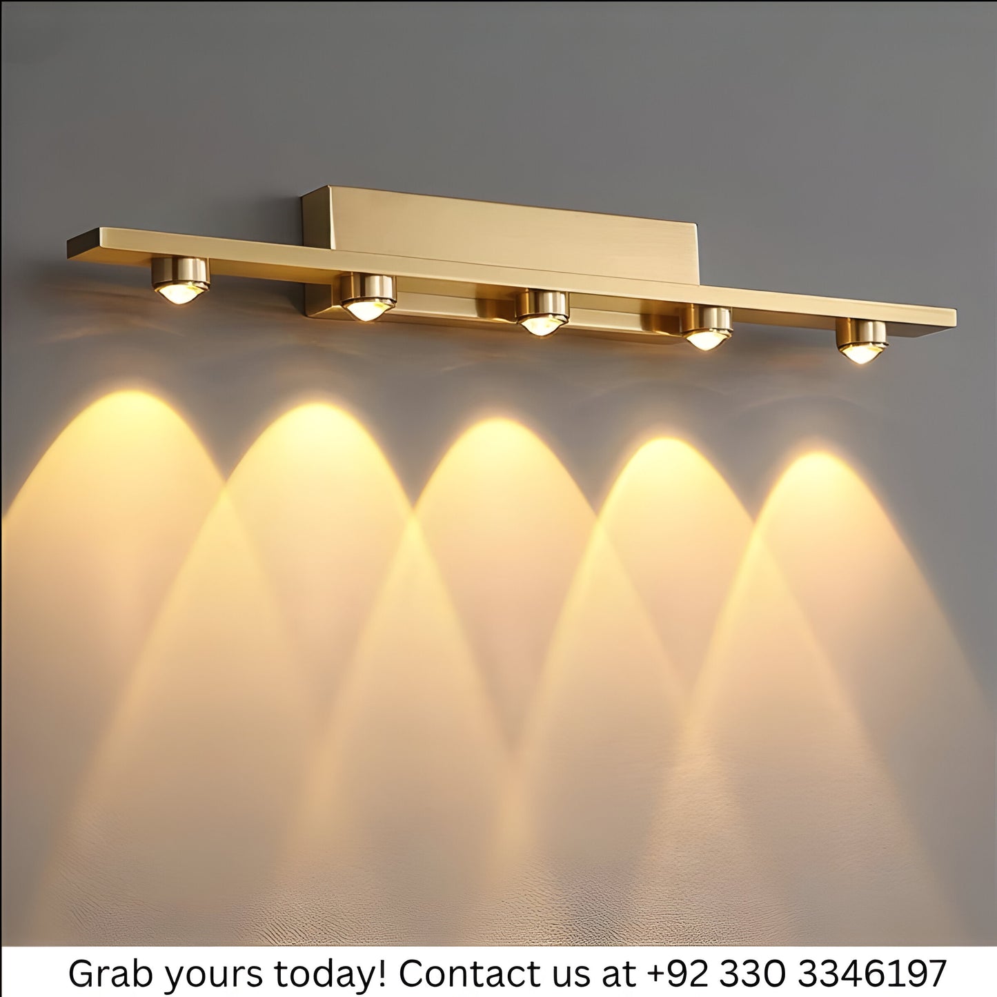 LED BRASS MIRROR LIGHT