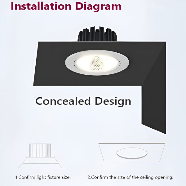 RECESSED MOUNTED DOWNLIGHT COB CEILING SPOTLIGHT