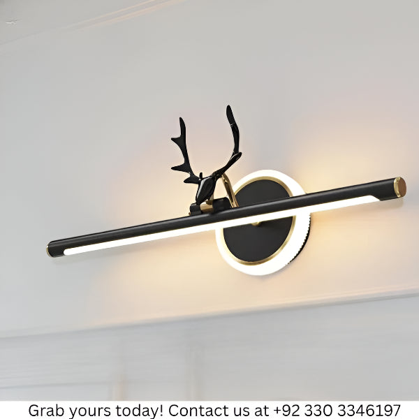 BLACK & GOLD MIRROR LIGHT