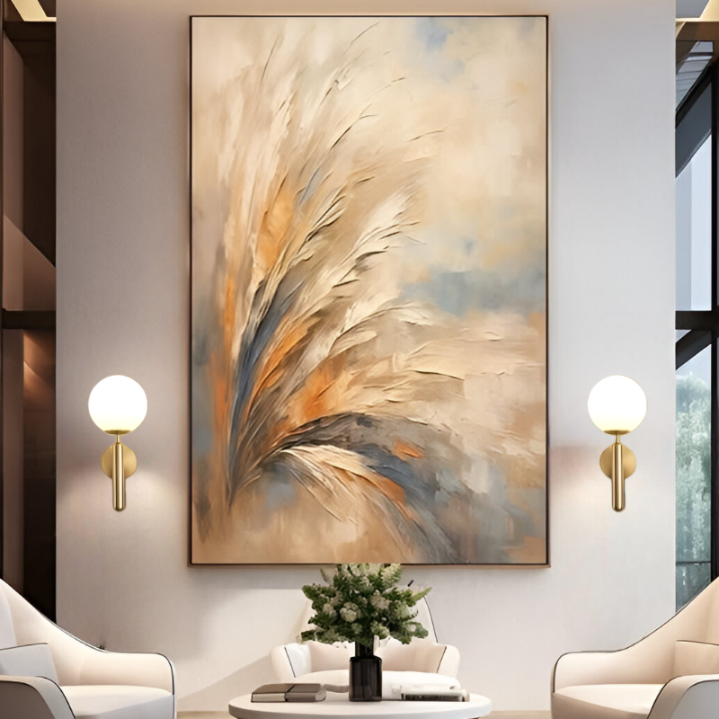 MODERN GLASS BALL WALL LAMP