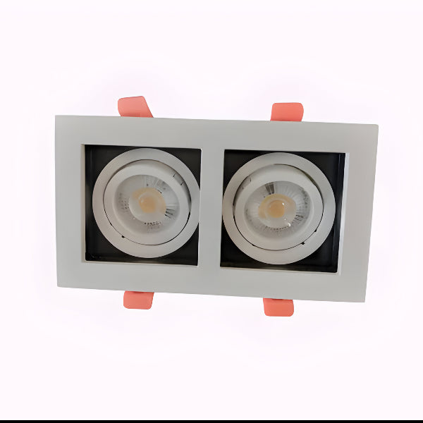 LED DOWNLIGHT WHITE & BLACK 7w*2