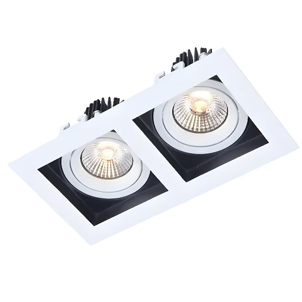 LED DOWNLIGHT WHITE & BLACK 7w*2