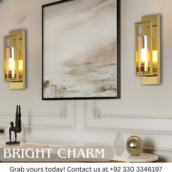 STYLISH LONG GLASS WALL LIGHT