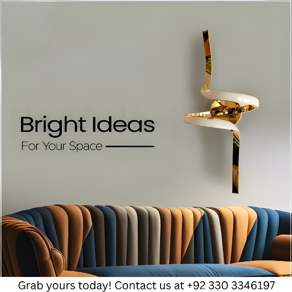 GOLD SPIRAL WALL SCONE