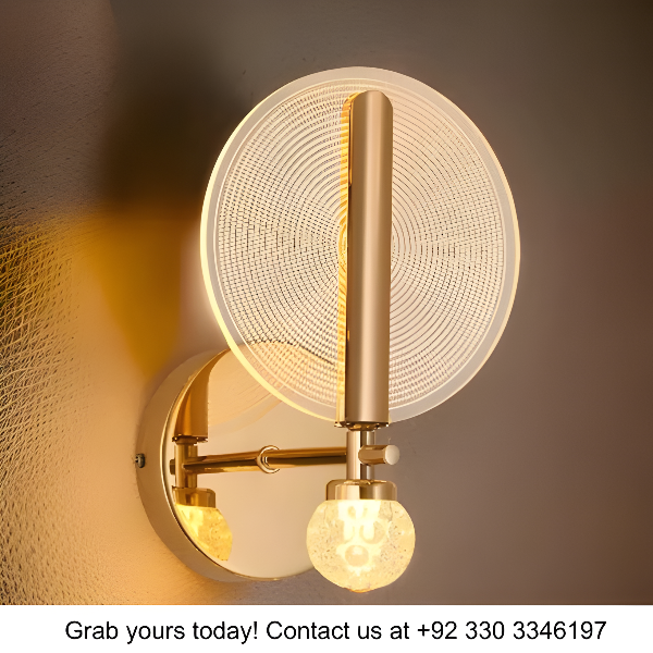 GOLDEN ORBIT LED WALL LIGHT