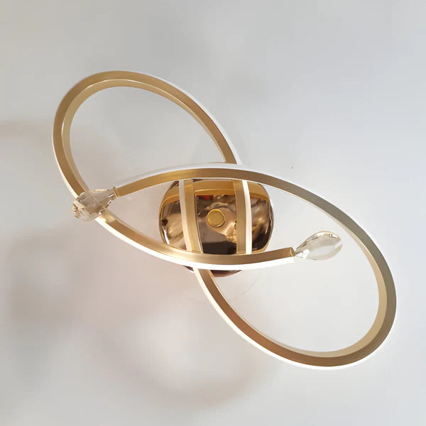 GOLDEN MODERN LED TWISTED LIGHT