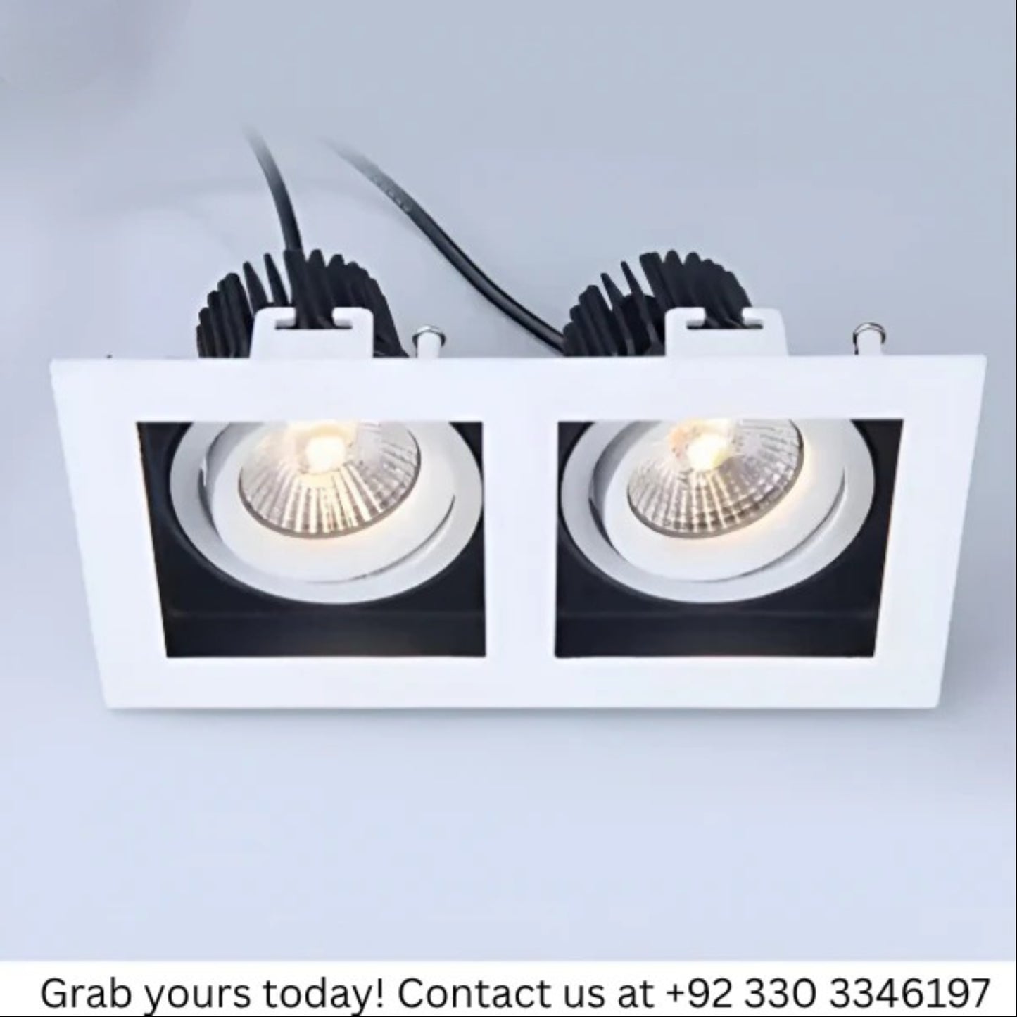 LED DOWNLIGHT WHITE & BLACK 7w*2