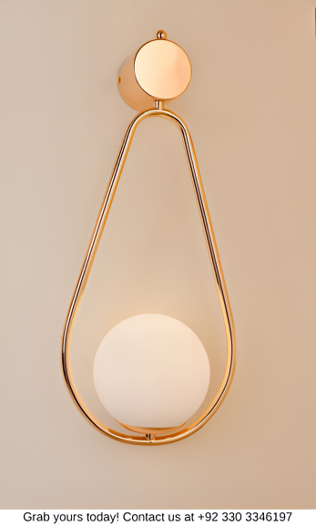 ELEGANT GOLDEN DROP WALL LIGHT