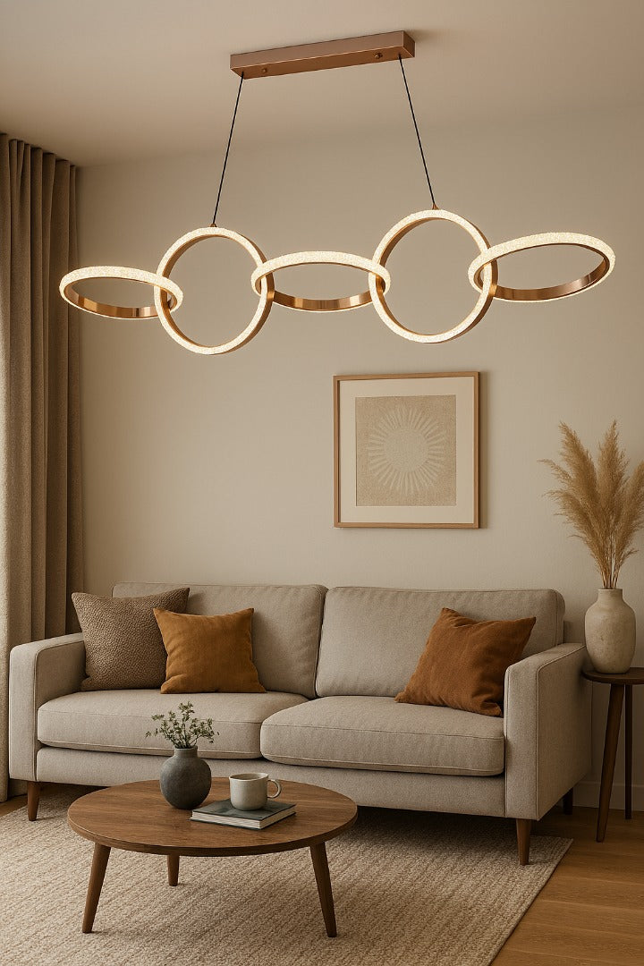 Modern Golden Ring hanging light