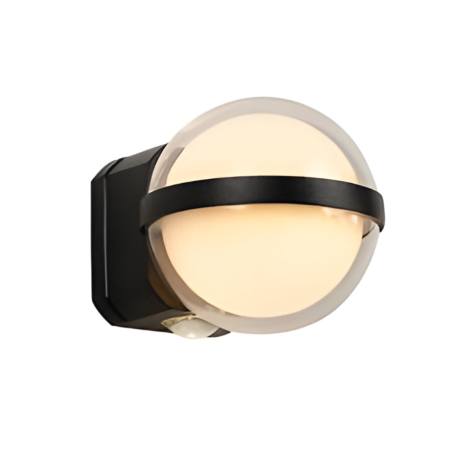 WHITE GLASS WALL LAMP