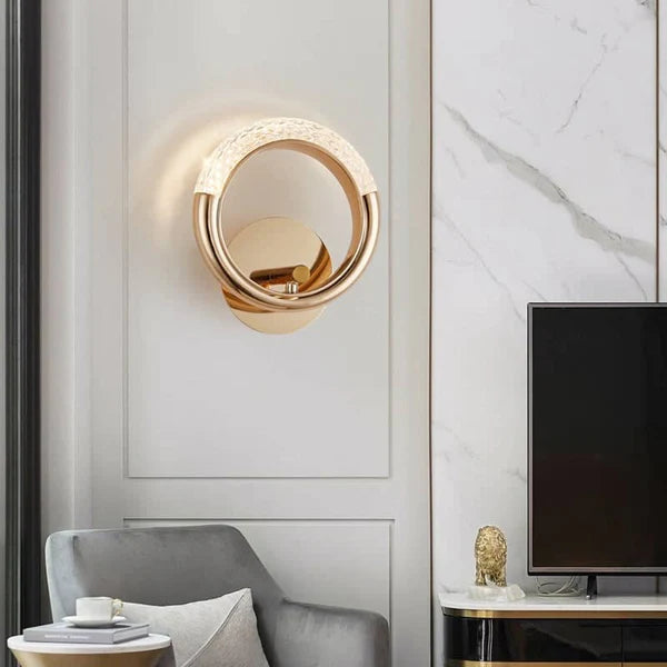 LED GOLDEN RING WALL LIGHT