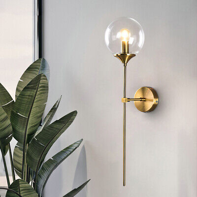 GLASS GLOBE WALL SCONCE