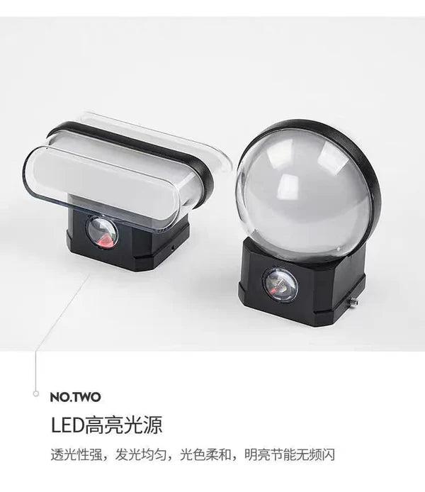 WHITE GLASS WALL LAMP