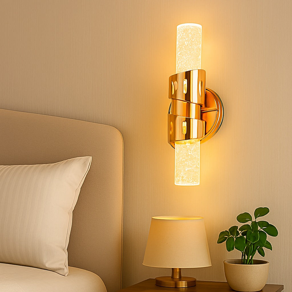 LUXURY CRYSTAL DECORATIVE WALL LIGHT - Stylish Wall Light for Bedroom & Living room