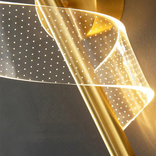 GOLD SWIRL WALL LIGHT