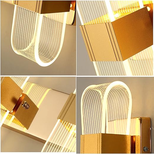 CLEAR GOLD WALL LIGHT