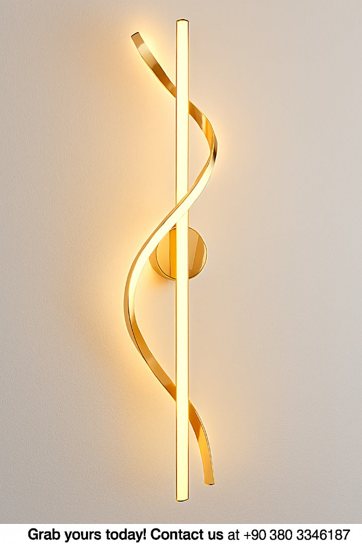 40 INCH LONG SPIRAL WALL LIGHT