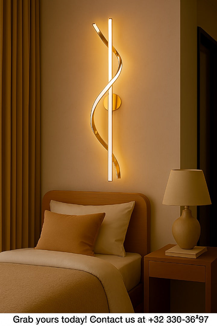 40 INCH LONG SPIRAL WALL LIGHT