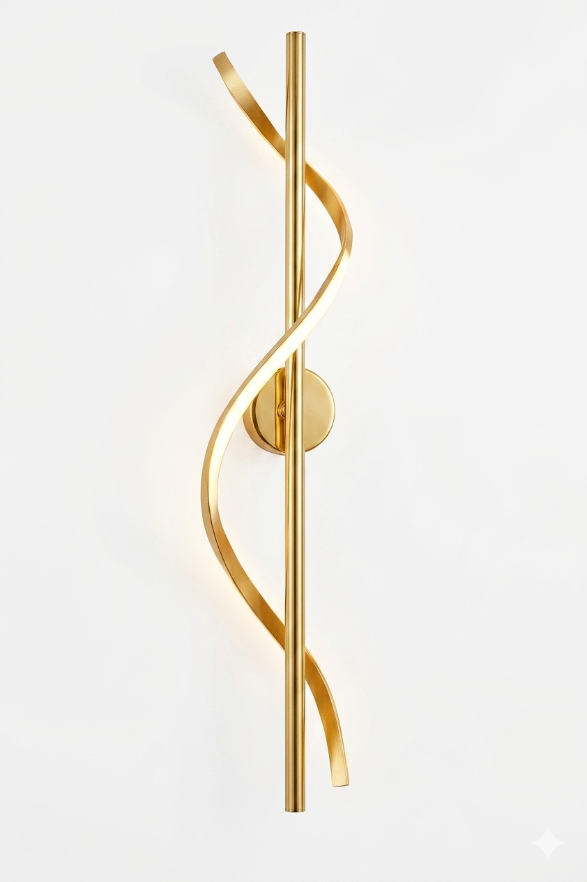 40 INCH LONG SPIRAL WALL LIGHT