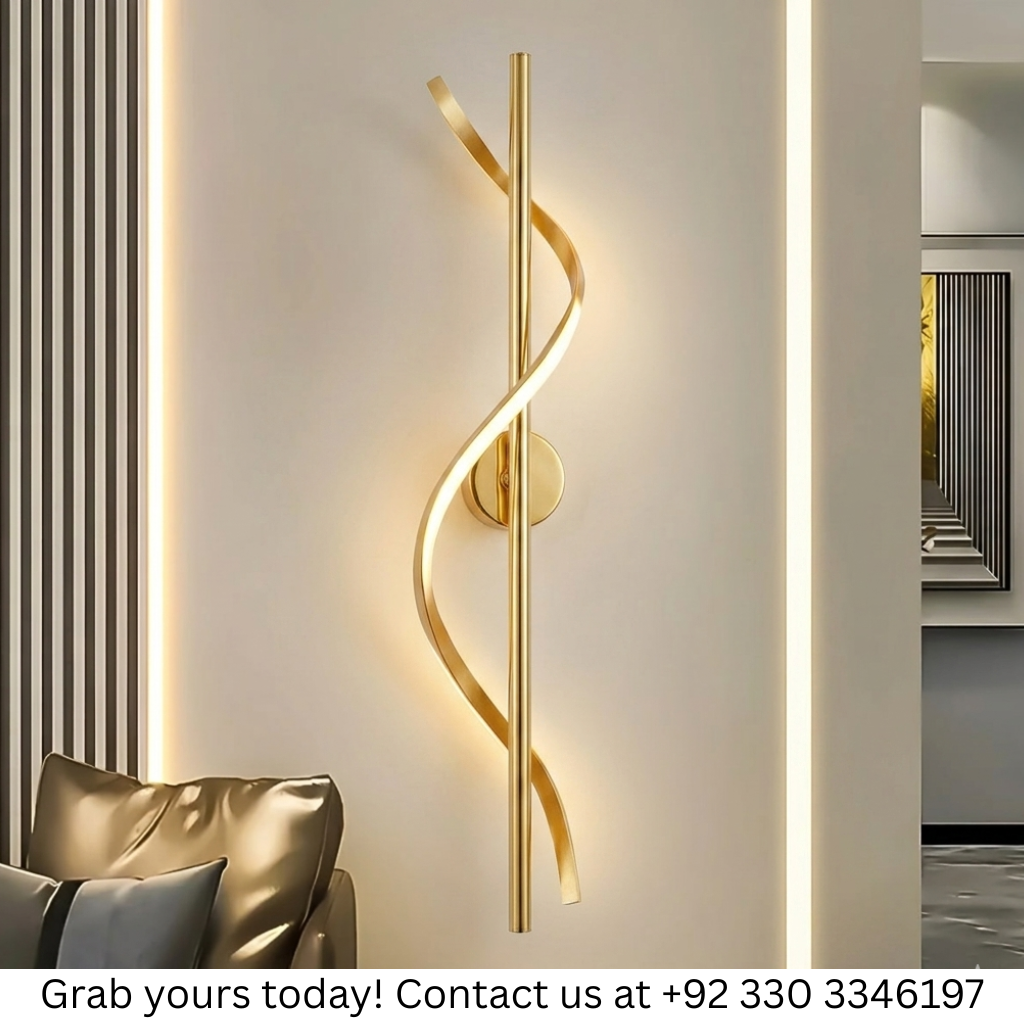 40 INCH LONG SPIRAL WALL LIGHT