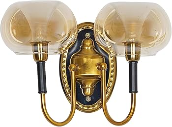 DUAL GLASS SHADE WALL LAMP