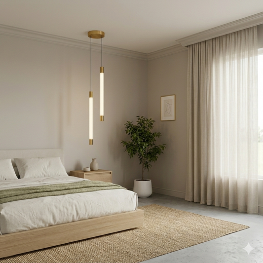 Double Tube Pendant Hanging Light