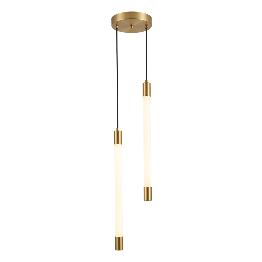 DOUBLE TUBE PENDANT HANGING LIGHT