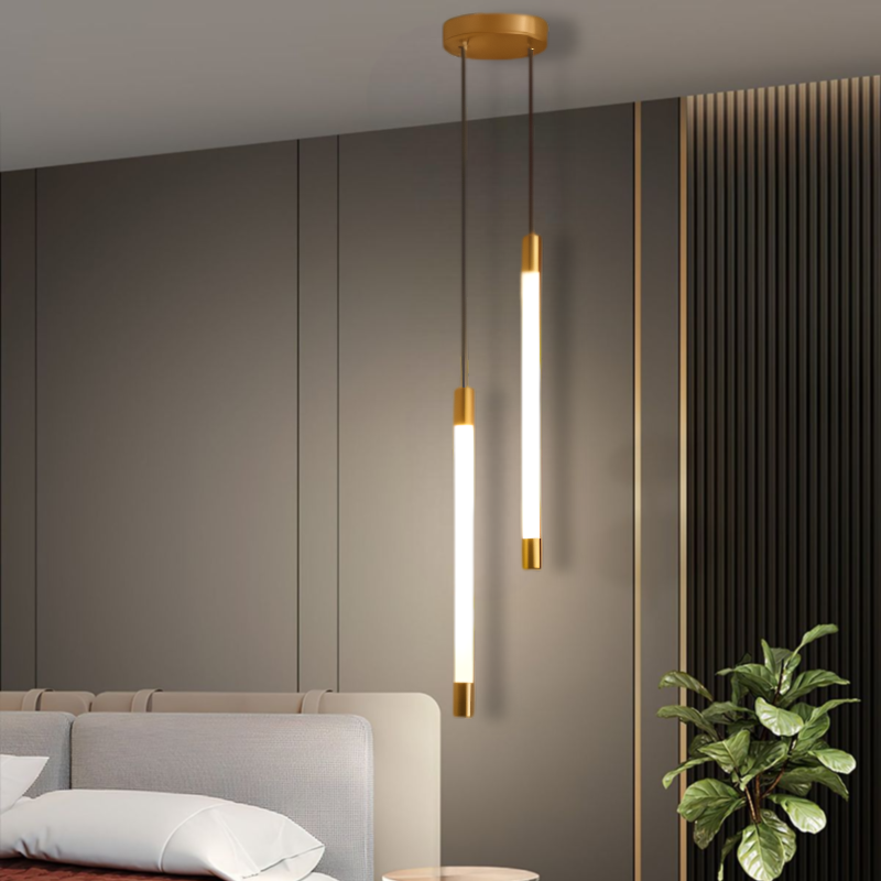 Double Tube Pendant Hanging Light