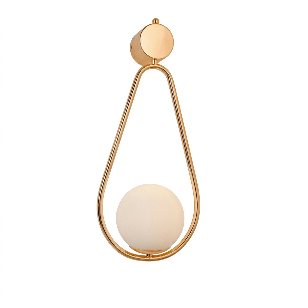 ELEGANT GOLDEN DROP WALL LIGHT