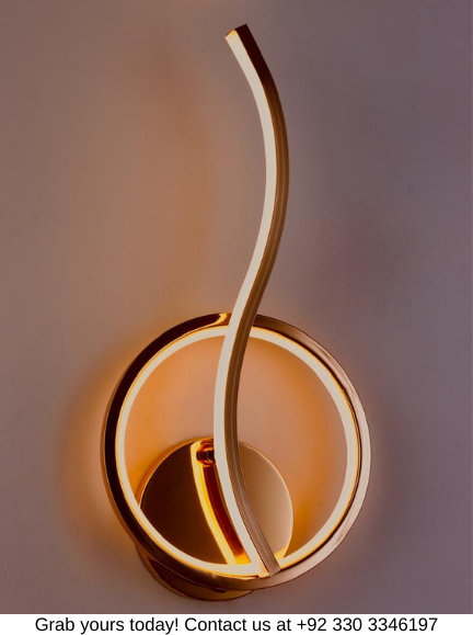 MODERN GOLDEN RING WALL LIGHT - Suitable for Bedroom & living room