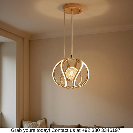 GOLDEN HANGING PENDANT LIGHT