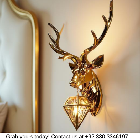 DIAMOND DEER WALL LIGHT