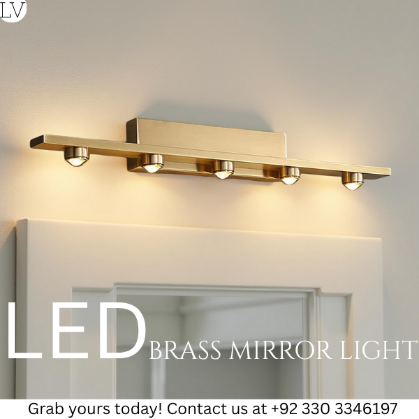 LED BRASS MIRROR LIGHT